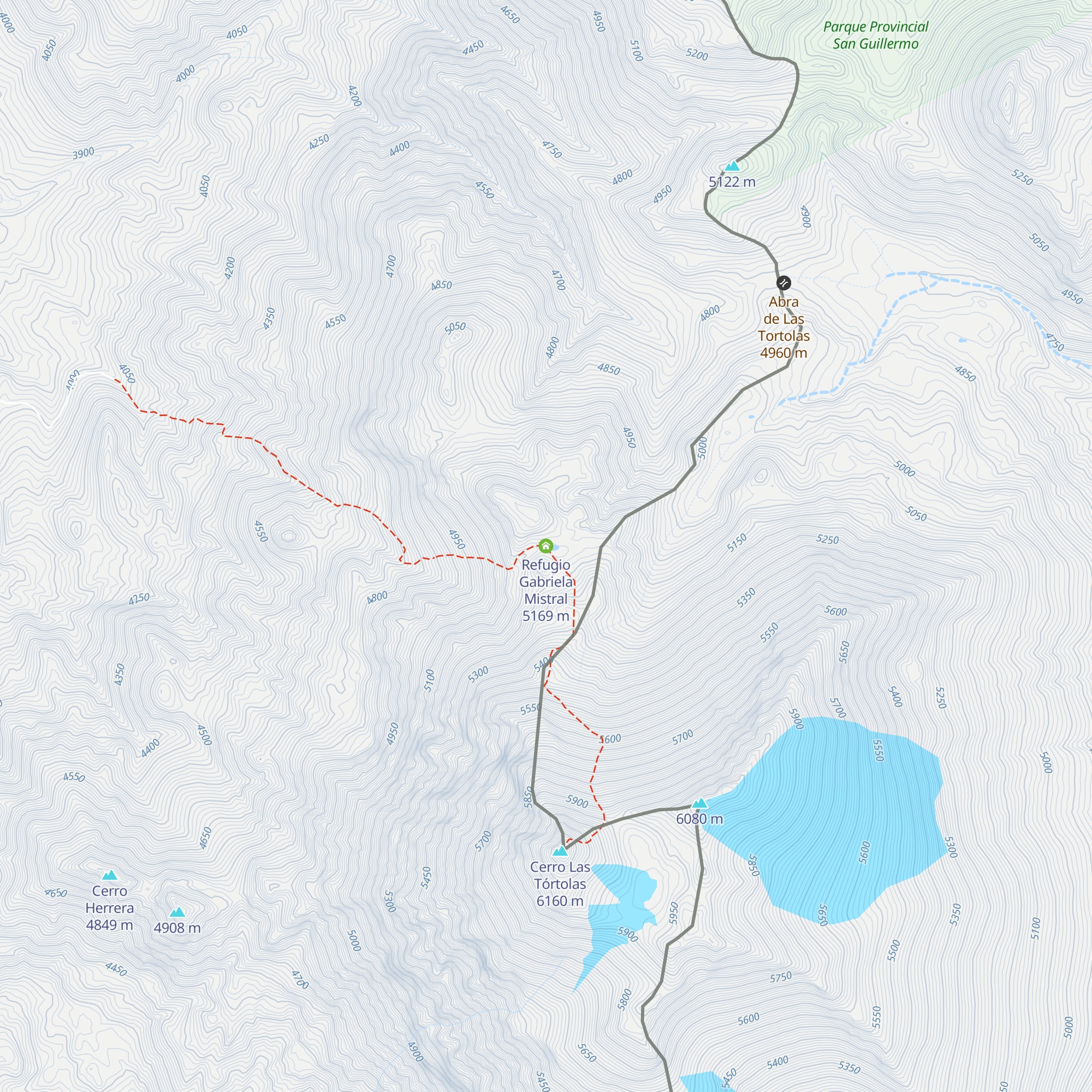 Refugio Gabriela Mistral map