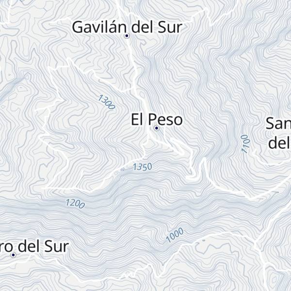 Map of Cerro El Peso
