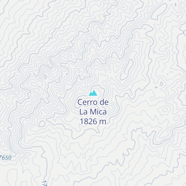 Map of Cerro de La Mica