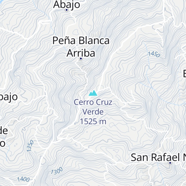Map of Cerro Cruz Verde