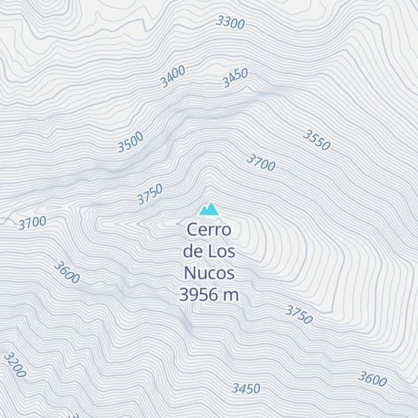 Map of Cerro de Los Nucos