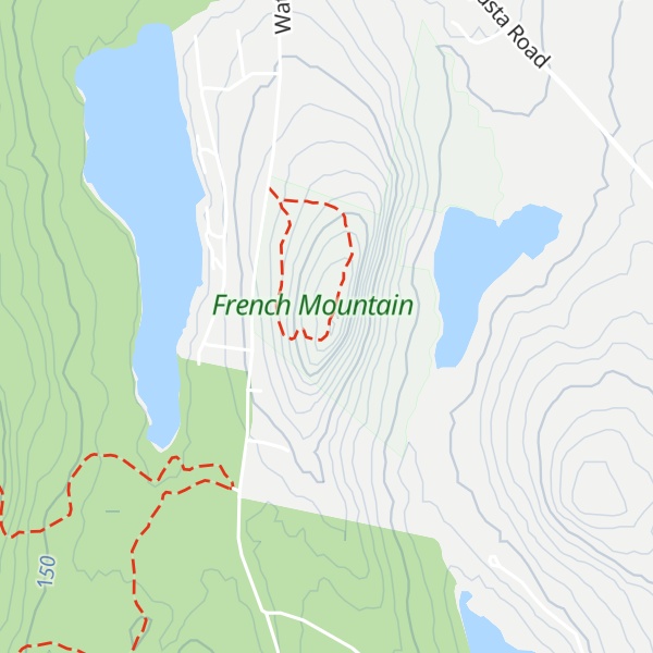 Map of French's Mountain