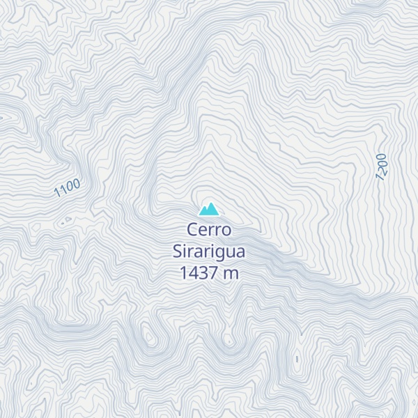 Map of Cerro Sirarigua