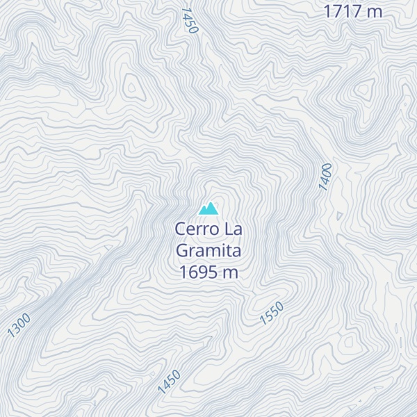 Map of Cerro La Gramita