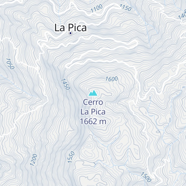 Map of Cerro La Pica
