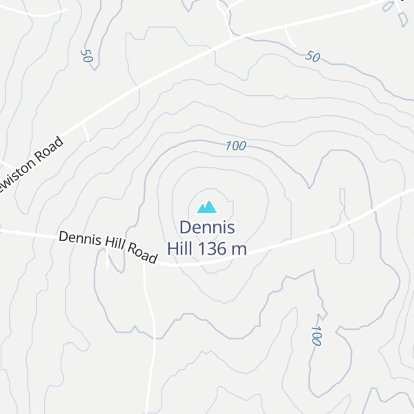 Map of Dennis Hill