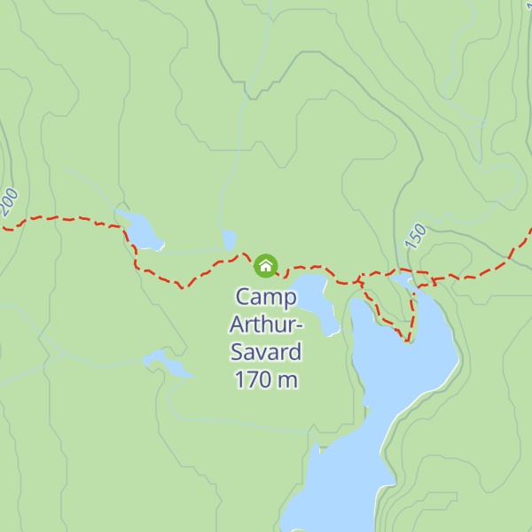 Map of Camp Arthur-Savard