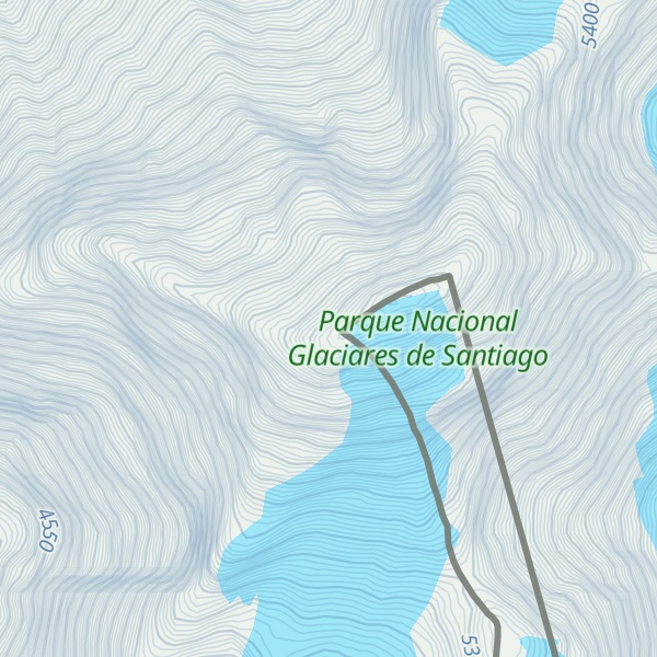 Map of Cerro Polleras Oeste