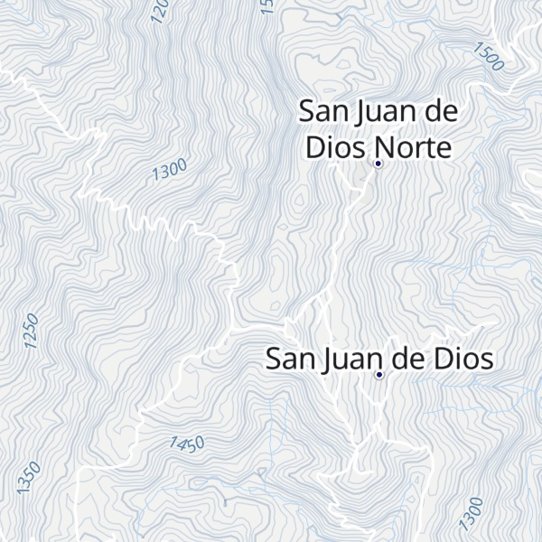 Map of Cerro San Juan de Dios