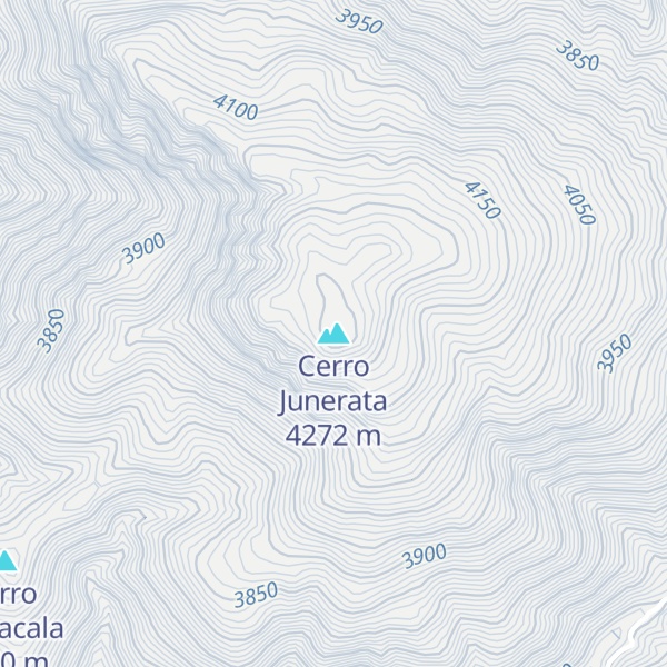 Map of Cerro Junerata