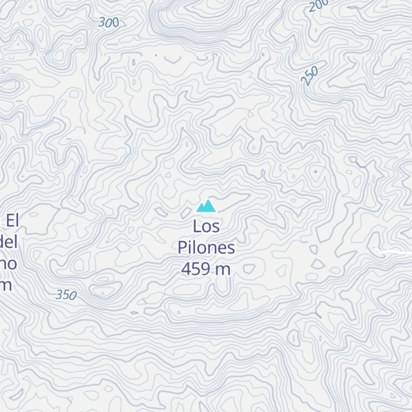 Map of Los Pilones
