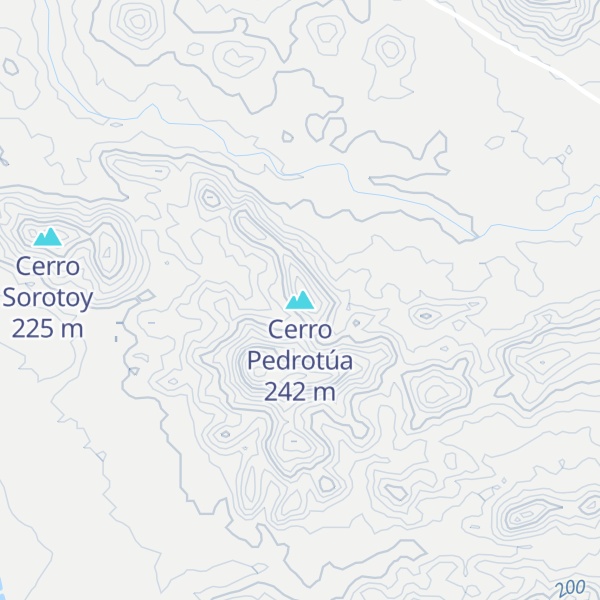 Map of Cerro Pedrotúa