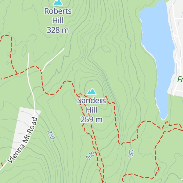 Map of Sanders Hill
