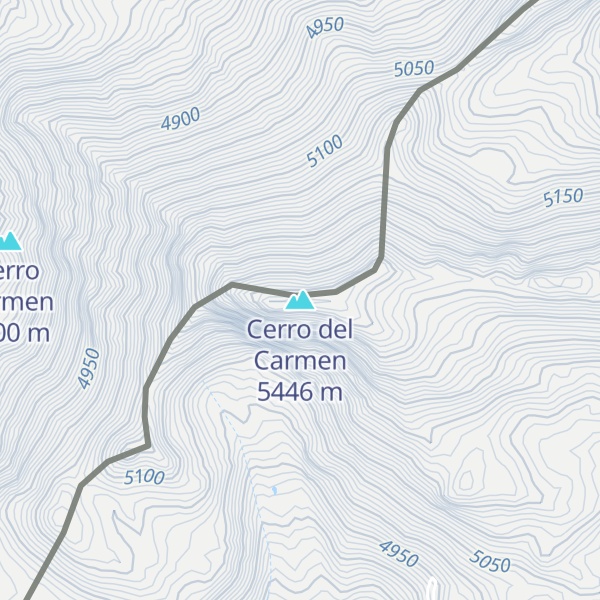 Map of Cerro del Carmen
