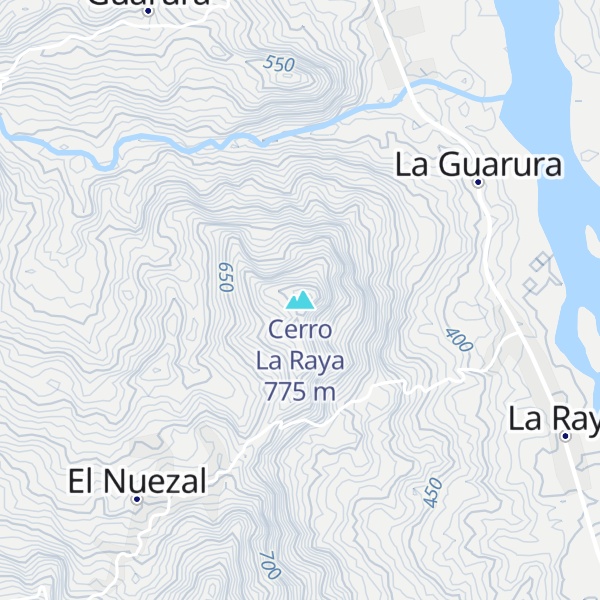 Map of Cerro La Raya