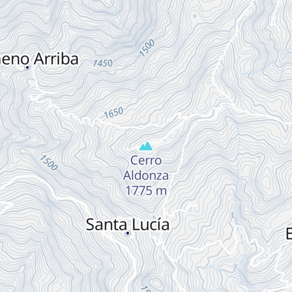 Map of Cerro Aldonza