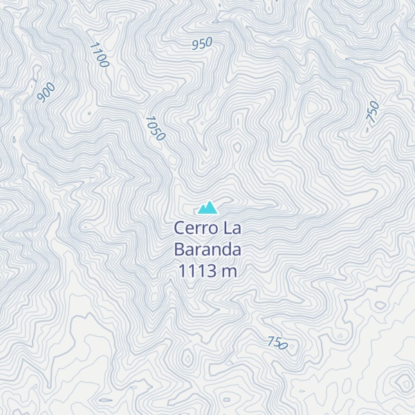 Map of Cerro La Baranda