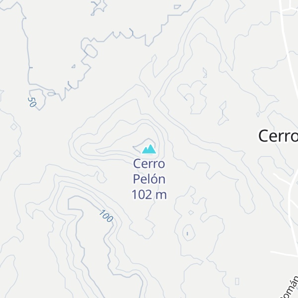 Map of Cerro Pelón
