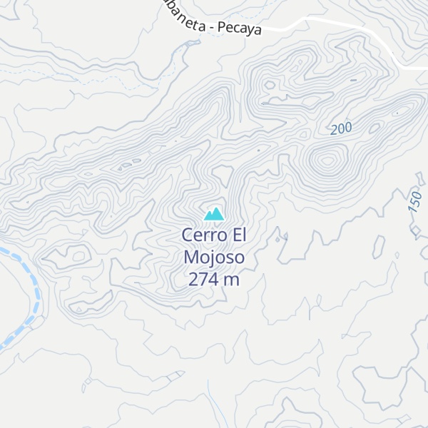 Map of Cerro El Mojoso