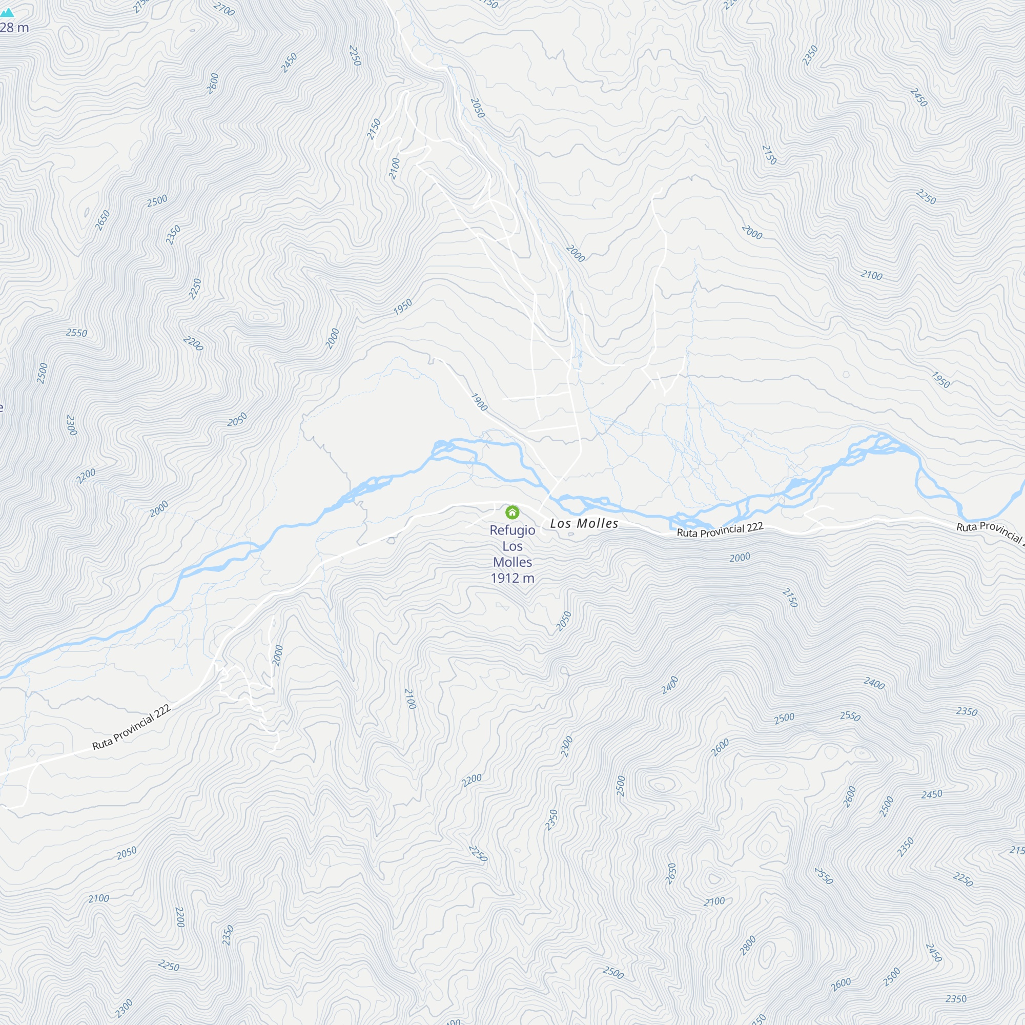 Refugio Los Molles map