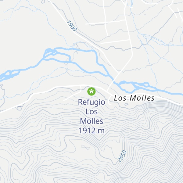 Map of Refugio Los Molles