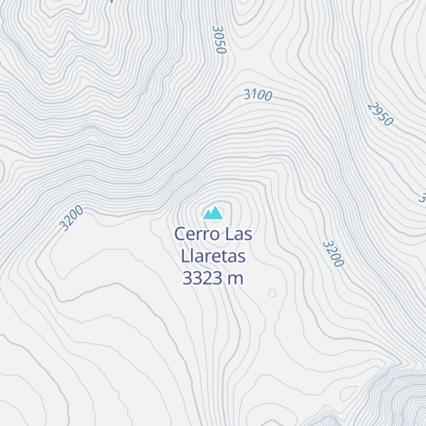 Map of Cerro Las Llaretas