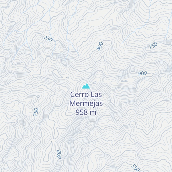 Map of Cerro Las Mermejas