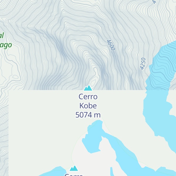Map of Cerro Kobe