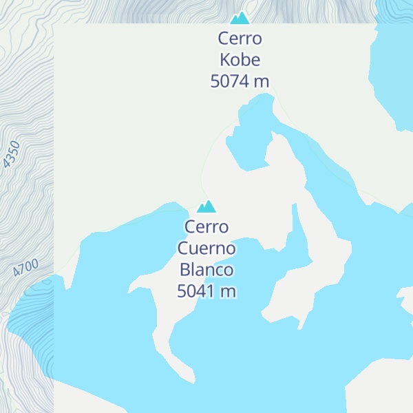 Map of Cerro Cuerno Blanco