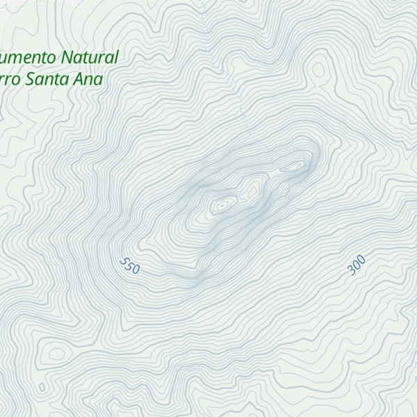 Map of Cerro Santa Ana