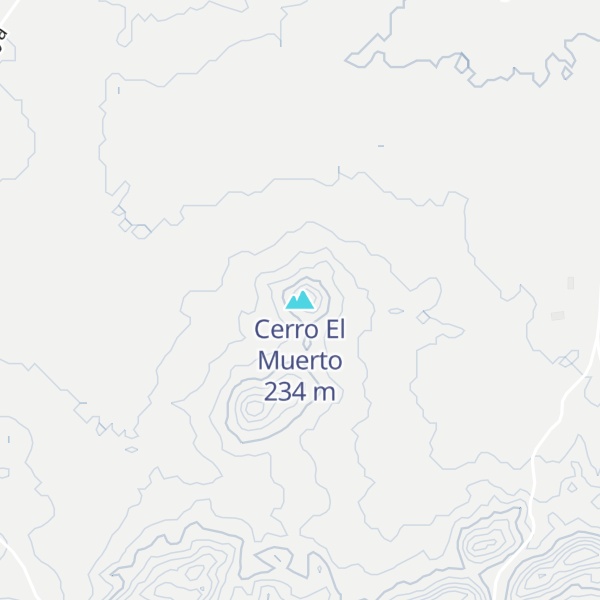 Map of Cerro El Muerto