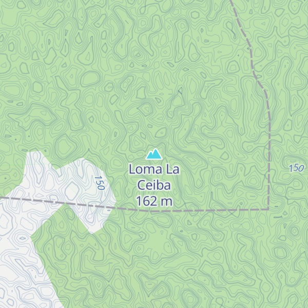 Map of Loma La Ceiba