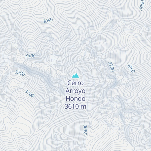 Map of Cerro Arroyo Hondo