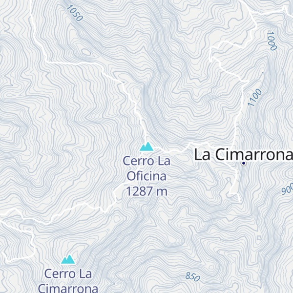Map of Cerro La Oficina