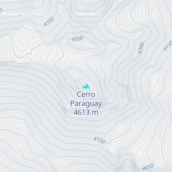 Map of Cerro Paraguay