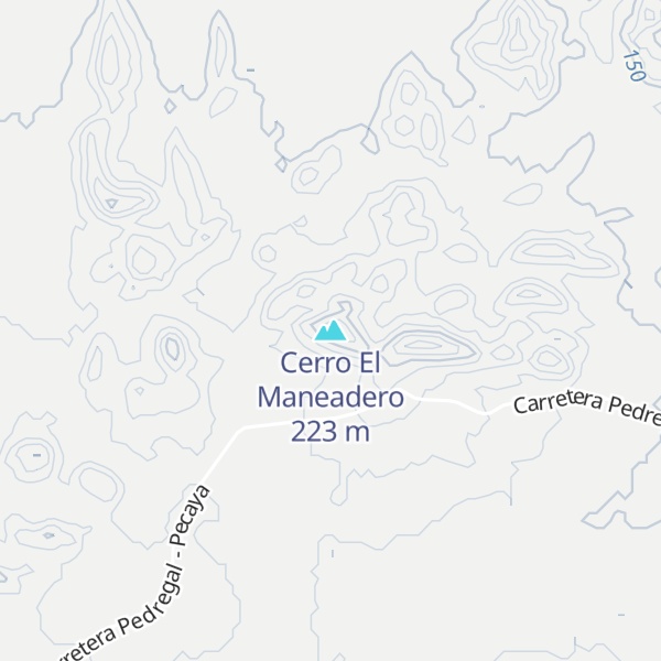 Map of Cerro El Maneadero