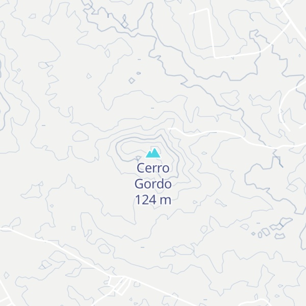 Map of Cerro Gordo