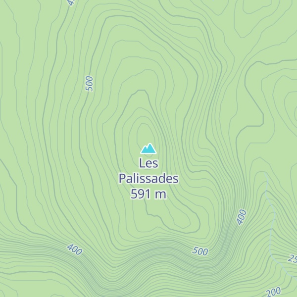 Map of Les Palissades
