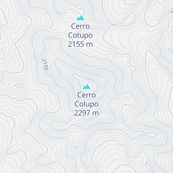 Map of Cerro Colupo