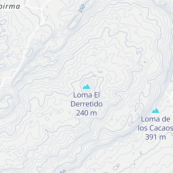 Map of Loma El Derretido