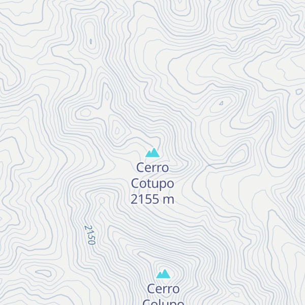 Map of Cerro Cotupo