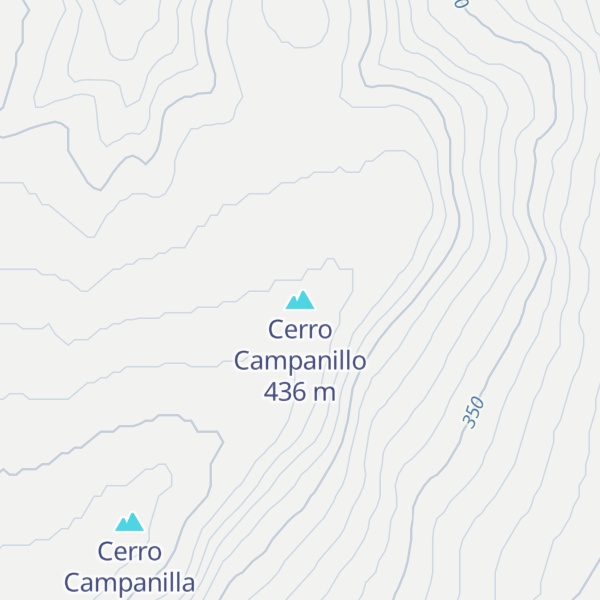 Map of Cerro Campanillo