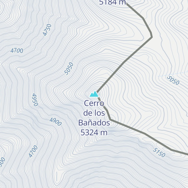 Map of Cerro de los Bañados