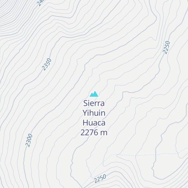 Map of Sierra Yihuin Huaca