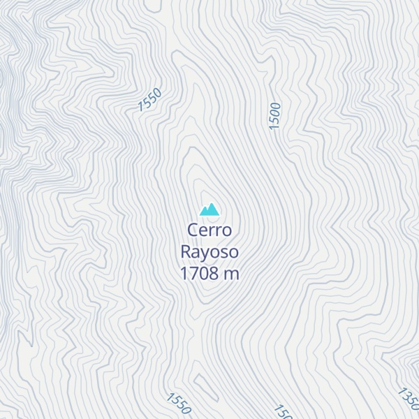 Map of Cerro Rayoso