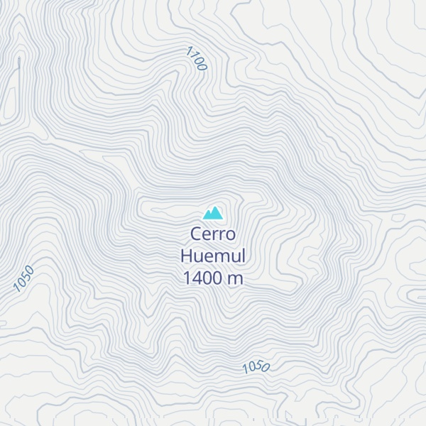 Map of Cerro Huemul