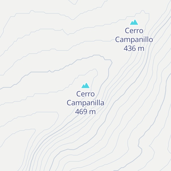 Map of Cerro Campanilla