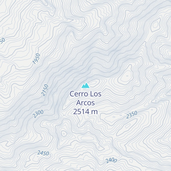Map of Cerro Los Arcos