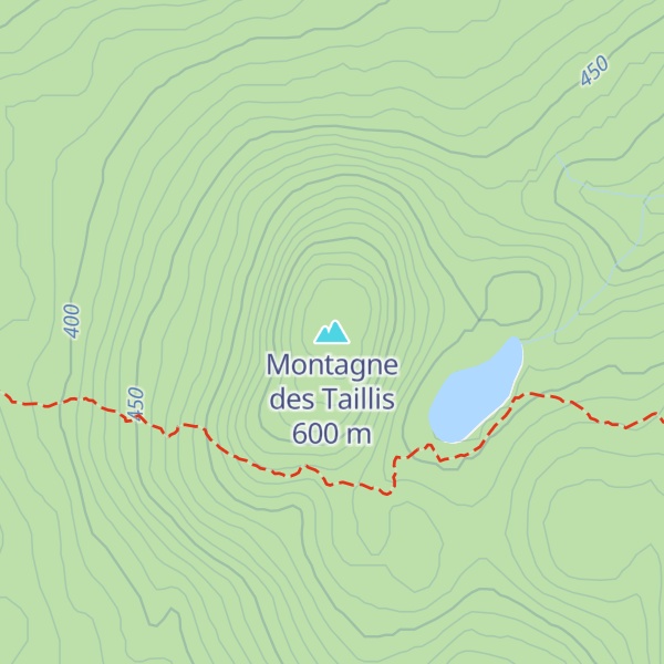 Map of Montagne des Taillis