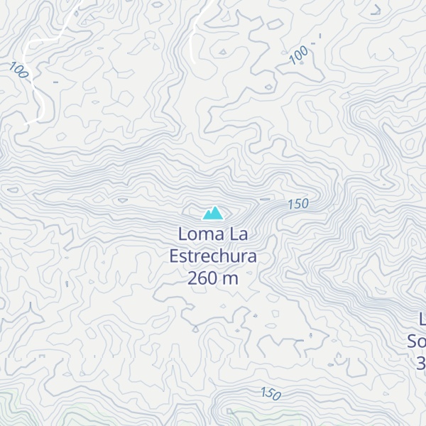 Map of Loma La Estrechura